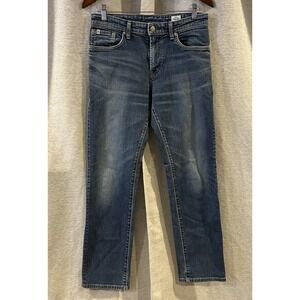 Edwin Jeans Mens Blue Denim Whiskers‎ Casual Preppy Made in Japan Size 29
